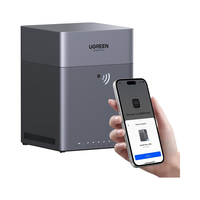 UGREEN NASync DH4300 Plus NAS de 4 Bahías, 120 TB (Sin Discos), Acceso Remoto, Álbum de Fotos con IA, Fácil de Usar para Principiantes, 8 GB de RAM, Almacenamiento en Red