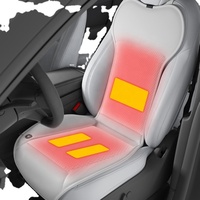 Anjuny12V Coussin chauffant pour siège de voiture en coton à double siège Couverture chauffante pour siège de voiture Tapis chauffant électrique Chauffe-siège de voiture