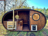 Sauna et bain à remous électriques modernes populaires pour l'extérieur, combinaison idéale pour appartements, capacité 2 personnes
