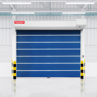 Porte roulante à isolation thermique électrique à double voie et double écran coupe-feu