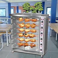 Machine intelligente de rôtisserie de poulet à rotation verticale automatique avec moteur de composant de noyau de contrôle de température