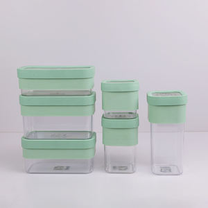 <span class=keywords><strong>Conteneur</strong></span> de stockage de pâtes carré anti-fuite pour <span class=keywords><strong>achat</strong></span> en gros, pot alimentaire hermétique avec couvercle en silicone pour restaurants - Product Image 1