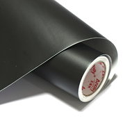Vinilo Adhesivo Negro Mate de Larga Duración en Rollo, Vinilo Mate para Carteles Publicitarios, Letreros para Ventanas de Tiendas