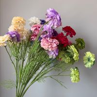 Fleurs artificielles en soie Dragon Carp à 4 têtes, fournitures florales de mariage, arrangements de roses Koi, pivoines, décoration intérieure pour salon et maison