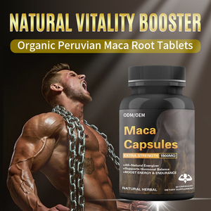 Capsule di Estratto di Radice di <span class=keywords><strong>Maca</strong></span> Biologica a Marchio Privato - Integratore Erboristico per Adulti per Gestione dell'Energia e Supporto Immunitario, Non Adatto a Donne in Gravidanza - Product Image 2