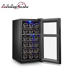 18l wine glass bottle  18 bottle thermoelectric wine cooler refrigerator dual zone