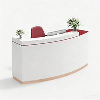 Meuble de réception moderne pour salon de beauté, promotion de comptoirs de réception en pierre artificielle