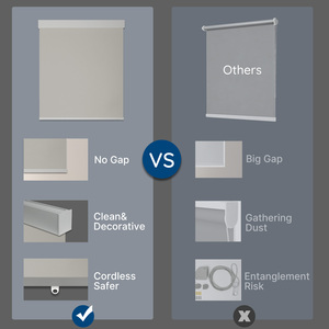 Persianas Enrollables sin Cable, Tela Opaca <span class=keywords><strong>de</strong></span> Bajo Consumo <span class=keywords><strong>para</strong></span> Ventanas y Puertas - Product Image 5