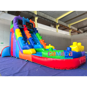 <span class=keywords><strong>Piscine</strong></span> gonflable de <span class=keywords><strong>toboggan</strong></span> d'eau de 18 pieds directe d'usine blocs de construction <span class=keywords><strong>toboggan</strong></span> gonflable château plein d'entrain de l'eau <span class=keywords><strong>toboggan</strong></span> gonflable - Product Image 4