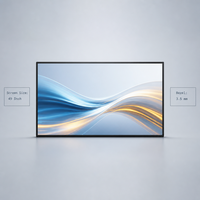 Mur vidéo LCD IPS 49 pouces à prix abordable, cadre ultra-fin 3,5 mm, luminosité 700 cd/m², compatible CMS tiers, pour affichage publicitaire en assemblage