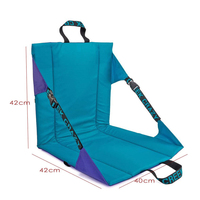 Coussins extérieurs pliants de chaise de camp de siège de stade direct d'usine de E-RIKE avec l'appui arrière