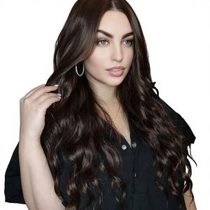 <span class=keywords><strong>LIDA</strong></span> para el mercado europeo y americano, conjunto de peluca de hilo de seda sin encaje, pelo largo rizado con ondas de agua, modelo LDG-6739 Change - Product Image 1