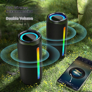 New <b>Wireless</b> Blue Tooth Speaker Outdoor Waterproof Portable With RGB <b>Lighting</b> Cylindrical Speaker Subwoofer - Product Image 5