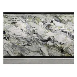 YD Artificial Stone Cold Jade 900*2700mm 6mm Sintered Stone for Background Countertop Decoration