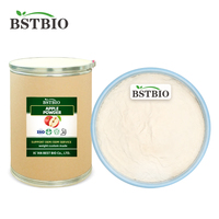 BSTBIO fournit de la poudre de jus de pomme de qualité alimentaire, 99% soluble dans l'eau, poudre de pomme instantanée