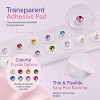 Kit de graines auriculaires en cristal, billes auriculaires en or pour le bien-être, adaptées aux adultes et aux enfants