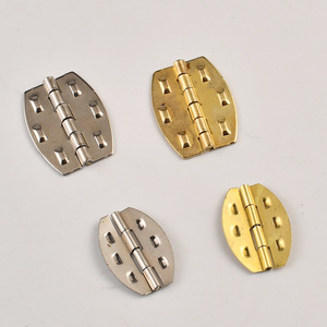 Furniture Hinge Iron Surface Mount Traditional Style Durable Plated H Type For Wooden <b>Boxes</b> <b>Packaging</b> Luggage Hardware - Product Image 3