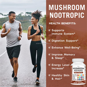 Suplementos de Hongos Varios de Marca Propia: Melena de León, Reishi, Cordyceps, Cápsulas para la Salud del Sistema Inmunológico, la Memoria Cerebral y el Sueño en Adultos - Product Image 4