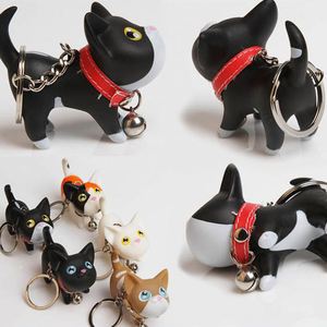 Porte-clés Chat de Simulation 3D en PVC, Pendentif Chat de Dessin Animé, Porte-bonheur pour Voiture et Sac, Cadeau pour Couple, Jouet Porte-clés Animal - Product Image 4