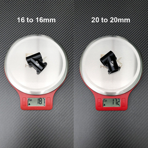 RJX Hobby RJX 20/25 to 30/40mm Angled T-Type Aluminum Alloy Tube <b>Clamp</b> Connector Black for Drone Landing Gear - Product Image 5