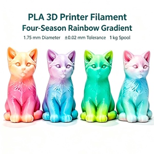 Filamento PLA Multicolor Degradado de 1.75mm y 1kg para las Cuatro Estaciones, Ecológico, Filamento para Impresión 3D, OEM Disponible para Impresora FDM - Product Image 2