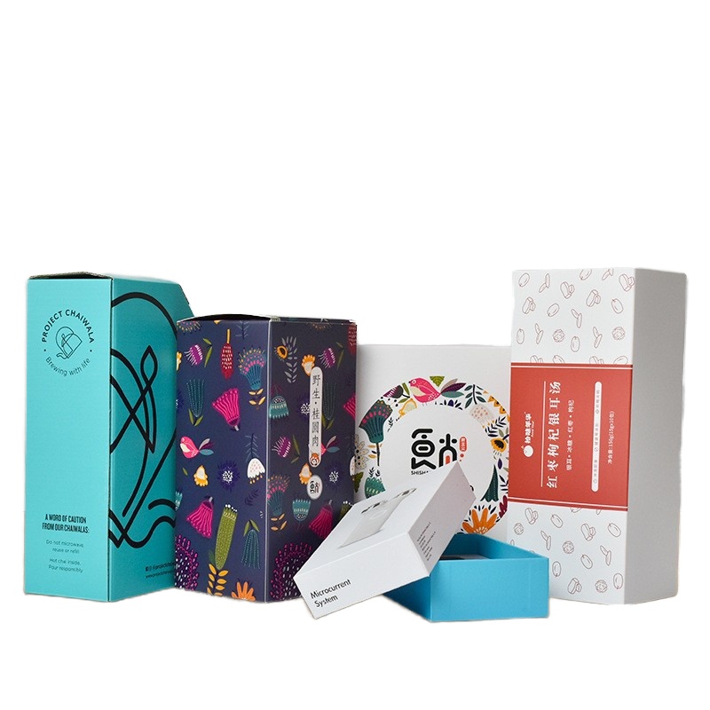 Printing Factory Flexographic Printed Color Box Health Packaging Box White Card Gold Silver Card Paper Packaging Paper Box