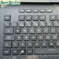 Clavier rétroéclairé RGB à clipsage rapide PO portugais pour ASUS Strix SCAR 17 G733QS G733QR G733QM G733QSA 90NR0591-R31PO0 avec repose-poignets