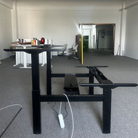 Pied de table moderne en fer métallique avec vérin linéaire réglable pour bureau debout commercial, capacité de charge 120 kg