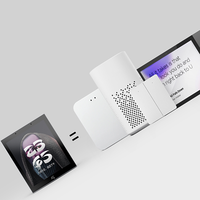 El más nuevo Smart Home Audio Host Panel de control táctil Gateway incorporado Música de fondo 220V Reino Unido Estándar Soporte multihabitación para hotel