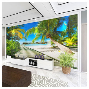 <span class=keywords><strong>Papier</strong></span> <span class=keywords><strong>Peint</strong></span> Mural Personnalisé de Toutes Tailles 3D Paysage Marin Paysage Cocotier Plage <span class=keywords><strong>Fresque</strong></span> Salon TV Canapé Chambre <span class=keywords><strong>Papier</strong></span> <span class=keywords><strong>Peint</strong></span> - Product Image 5
