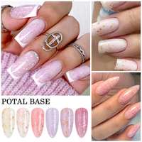 Base de gel de couleur et vernis à ongles de couche supérieure