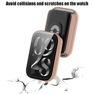 Protector de Pantalla de Vidrio Templado y Funda Protectora de PC para <span class=keywords><strong>Xiaomi</strong></span> <span class=keywords><strong>Mi</strong></span> <span class=keywords><strong>Band</strong></span> 10 Pro, Compatible con <span class=keywords><strong>Xiaomi</strong></span> <span class=keywords><strong>Band</strong></span> 9 Pro - Product Image 5