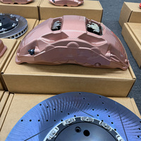 Kit d'étriers de frein avant 10 pistons et arrière 4 pistons avec rotors perforés en carbone haute performance – Amélioration des freins pour BMW, Audi, Mercedes