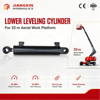 Vérin hydraulique de nivellement à double effet Jiangxin 20MPa, alésage 63mm, tige 30mm, course 260mm, en acier durionisé, équipement industriel CE