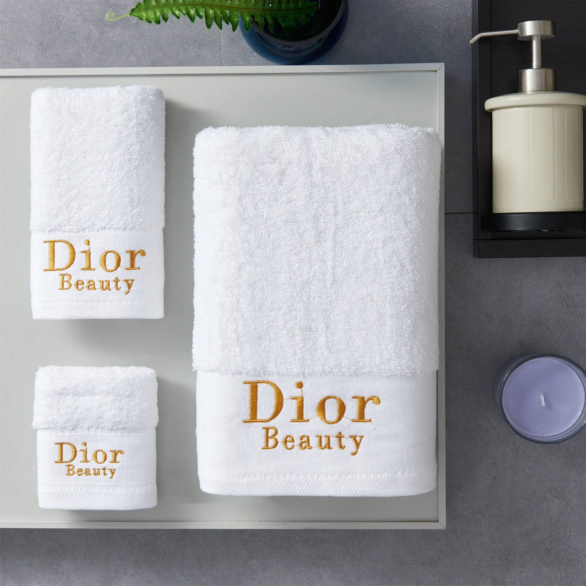 Luxury 100% Egyptian Cotton Gift Towels Set