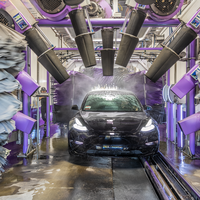 Machine de lavage de voitures électrique automatique, personnalisable, sans surveillance, connectée, durable, en acier inoxydable, pression de 150 bars, auto