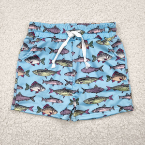 Shorts de bain pour garçons, camouflage de chasse, motif elch et canards - Product Image 5