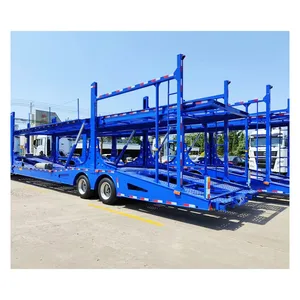 Transporter Dolly Semi-Anhänger Transportwagen-Anhänger Auto-Transporteranhänger mit zwei Achsen Doppeldeck