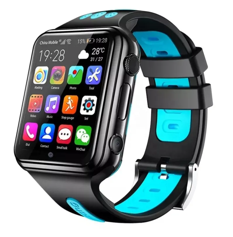 W5 1.54 Inch Full-Fit Scherm Dual Camera 'S Smart Phone Watch Ondersteuning Simkaart Gps 4G Smartwatches Met Gps En Bel Kids Horloge
