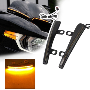 ไฟ LED ติดกระจกหน้ารถ ไฟวิ่งกลางวัน ไฟเลี้ยว สำหรับ Harley CVO Road Glide ST 121 - Product Image 5