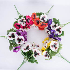 Bouquets artificiels de primulas et de phalaenopsis, fleurs artificielles pour la décoration florale de la maison, aménagement paysager de mariage, vente en gros disponible - Product Image 5