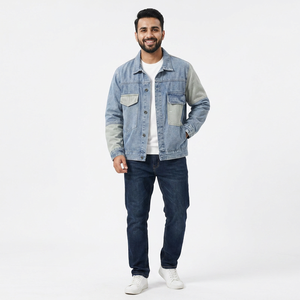 Wholesale Best Looking Casual Streetwear Men's <b>Denim</b> Jacket Cotton Jeans <b>Coat</b> Plus Size <b>Denim</b> Men's Jackets - Product Image 1