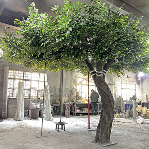 Natural <strong>Fake</strong> Big Tree Unique Decor Indoor <strong>Large</strong> Artificial Ficus Tree Arch Shape Green Banyan Tree Durable Fiberglass <strong>Plants</strong> - Product Image 2