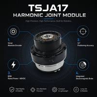 Módulo de articulación armónica A2JH-TSJ17 para aplicaciones robóticas; se puede personalizar y se utiliza en robots y brazos colaborativos.