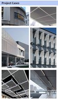 Maille d'aluminium expansée pour façades de bâtiments, panneau décoratif à trous en forme de losange avec personnalisation