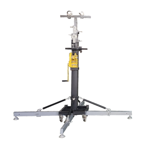 <span class=keywords><strong>Soundking</strong></span>-ruedas de alta resistencia, torre de elevación de Armazón móvil, soporte de manivela de línea de concierto de 6,5 m, color negro - Product Image 1