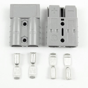 <b>Battery</b> Connector Set 50A 2 Gray Housings 4 <b>Terminals</b> For Electrical Connections - Product Image 3