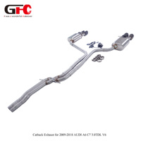 Système d'échappement Valvetronic en promotion pour Audi A6 C7 3.0 TDI V6 Diesel 2011-2018, double silencieux, double valve, cat-back, embouts quadruples