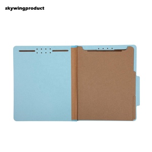 Skywing 17pt kraft giấy tập tin thư mục kim loại bền prongs 100 Dung lượng lưu trữ pressboard ngăn cho phân loại giấy tờ - Product Image 3