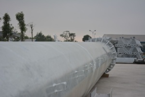 เสาส่งไฟฟ้าแรงดันสูงเสาสายไฟเหล็กชุบสังกะสีสำหรับโครงการโครงสร้างพื้นฐานกริดสาธารณูปโภค - Product Image 4